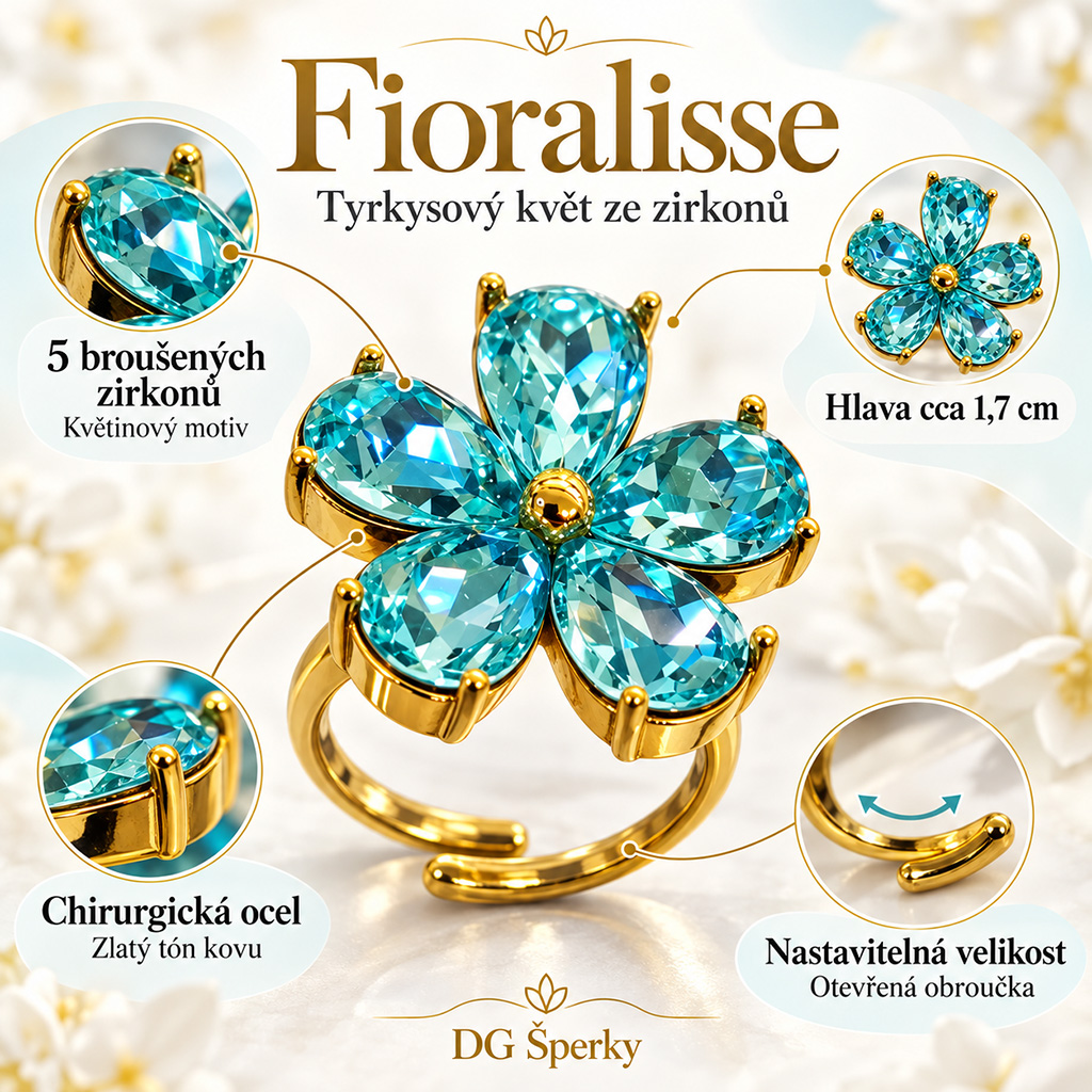 Dámský ocelový prsten Fioralisse (2)